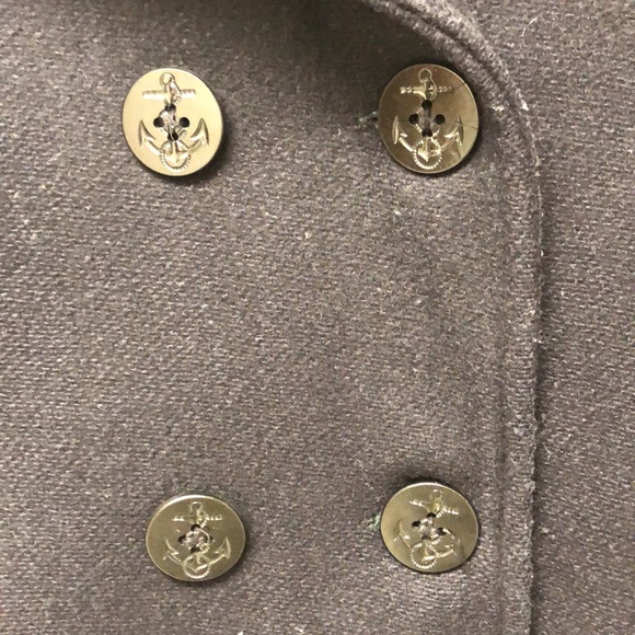 Lands End. Pea Coat. 10 - Picture 5 of 6
